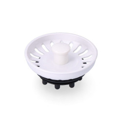 Filtro de rejilla de fregadero. tipo "teka" color blanco ø7,7cm (envasado)