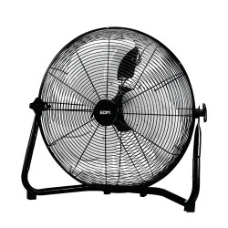 Ventilador industrial de suelo. color negro 120w, 64,9 db, aspas ø50 x 58 cm