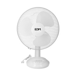 Ventilador de sobremesa blanco: 35w, 53,4 db, aspas: ø30 x 48 cm