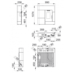 ESTUFA DE PELLET CLARA